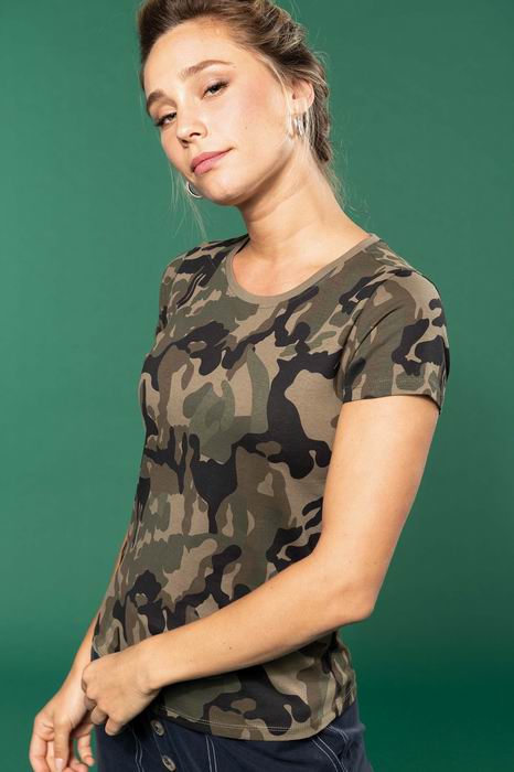 Dámské tričko Camo camouflage - zvětšit obrázek