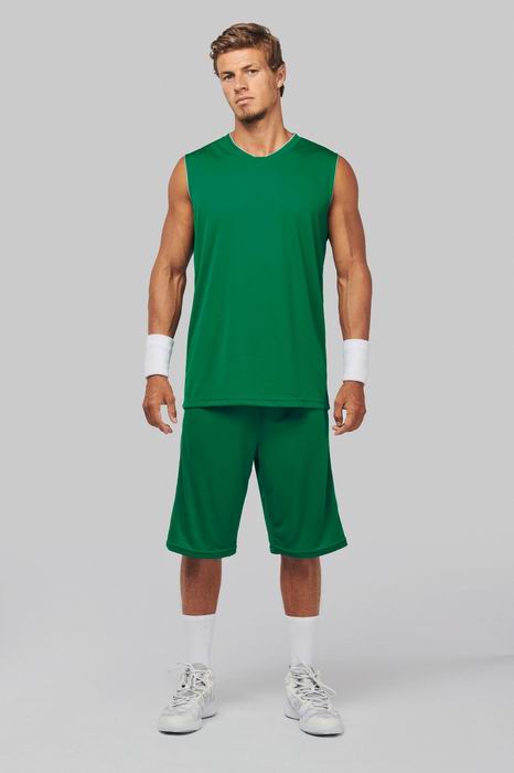 Basketbalový dres - tričko bez rukávů do V - zvětšit obrázek